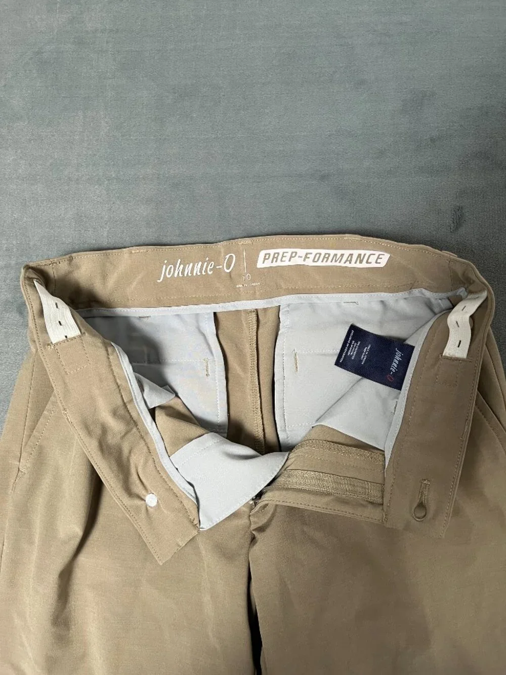 Johnnie-O Short Boys 10 Prep-Performance Beige Golf Club Performance Sports